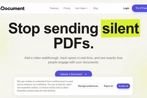 LiveDocument - Add Video Walkthroughs to Your Documents & Track Engagement
