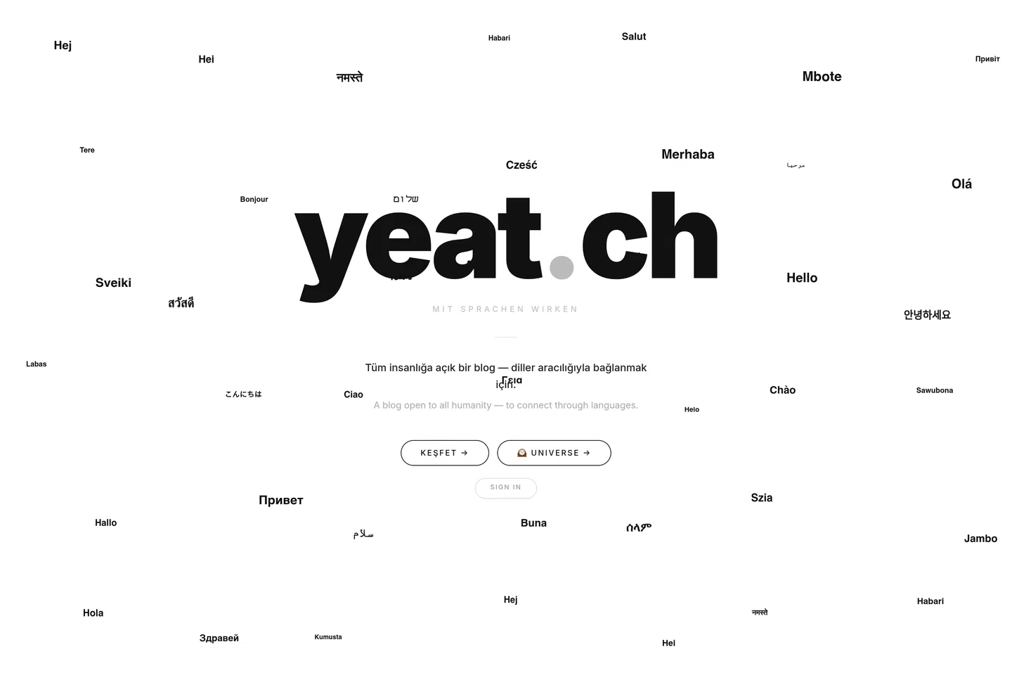 yeat.ch — a multilingual blog screenshot