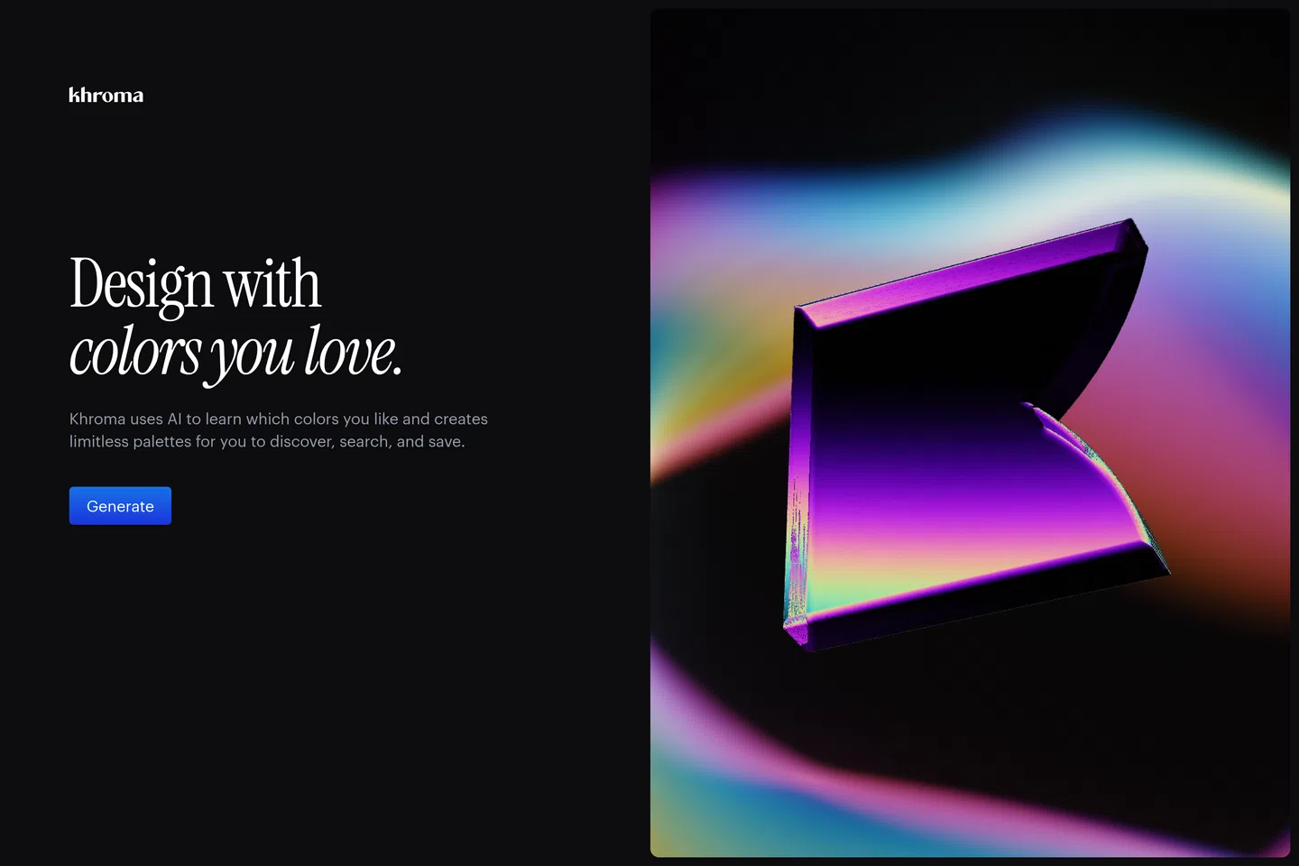 Khroma - The AI color tool for designers