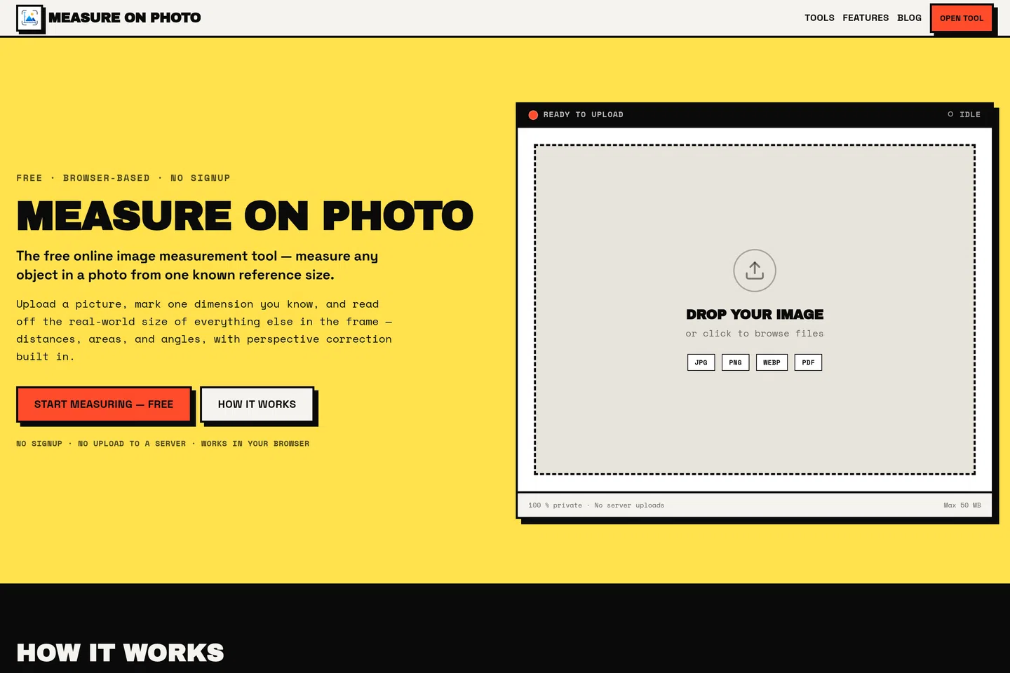Measure on Photo — Free Online Image Measurement Tool screenshot