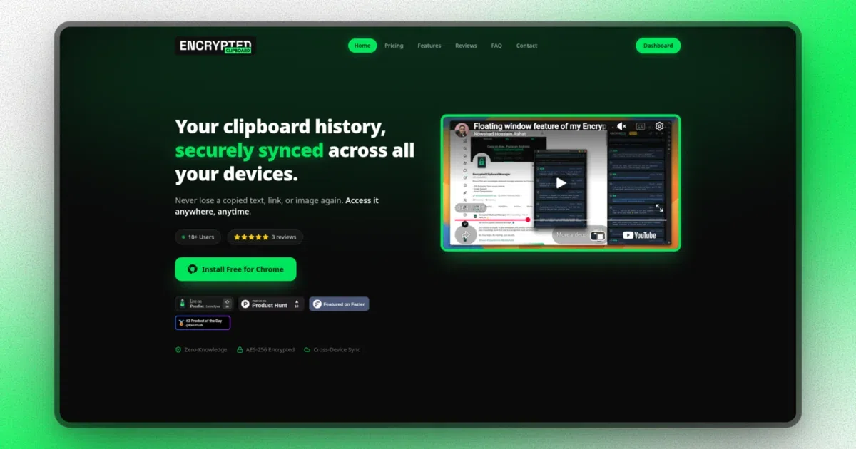 Encrypted Clipboard Manager - Securely Sync Your Clipboard screenshot