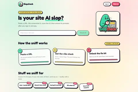 Slopcheck — Is your UI AI slop?